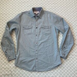 PD&C Lightwash Green Button Down Shirt S